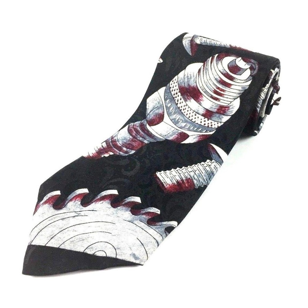 Home Improvement Tie Giant Spark Plug Necktie
